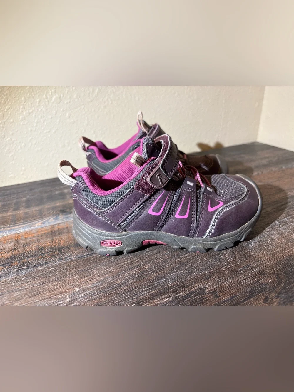 Keen Kids Purple and Pink Velcro Athletic Sneakers